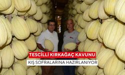 Tescilli Kırkağaç kavunu kış sofralarına hazırlanıyor