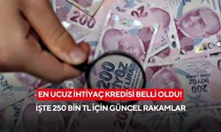 İhtiyaç kredisi faizleri dibi gördü: 250 bin TL'nin aylık taksiti ne kadar oldu?