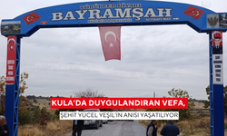 Kula’da duygulandıran vefa, Şehit Yücel Yeşil’in anısı yaşatılıyor