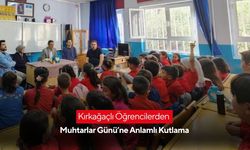 Kırkağaçlı Öğrencilerden Muhtarlar Günü’ne Anlamlı Kutlama