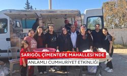 Sarıgöl Çimentepe Mahallesi’nde anlamlı Cumhuriyet etkinliği
