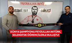 Dünya şampiyonu Feyzullah Aktürk, Selendi’de öğrencilerle buluştu!