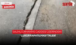 Salihli Orhaniye Caddesi üzerindeki ‘çukur kapatılması’ talebi