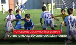 Yunusemre’de Cumhuriyet Bayramı futbol turnuvası büyük heyecana sahne oldu