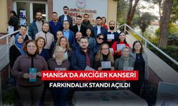 Manisa’da akciğer kanseri farkındalık standı açıldı
