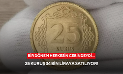Bir dönem herkesin cebindeydi… 25 kuruş 34 bin liraya satılıyor!