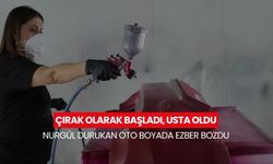 'Bir kadın isterse her şeyin üstesinden gelir'... 3 çocuk annesi kadın, oto boya ustalığıyla erkeklere taş çıkartıyor!