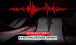 AFAD duyurdu: 4.4 büyüklüğünde deprem