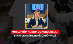 Mutlu ‘Tüm kurum ve kuruluşlar etkin denetimlerini sürdürmeli’