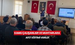 Manisa'da kamu çalışanları ve muhtarlara afet eğitimi verildi