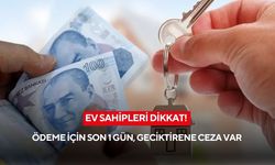 Ev sahipleri dikkat! Ödeme için son 1 gün, geciktirene ceza var