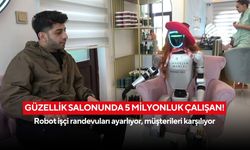 Güzellik salonunda 5 milyonluk çalışan! Robot işçi randevuları ayarlıyor, müşterileri karşılıyor