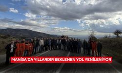 Manisa’da yıllardır beklenen yol yenileniyor
