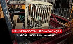 Manisa’da sosyal medya paylaşımı mazgal hırsızlarını yakalattı