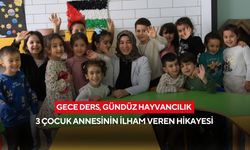 Gece ders, gündüz hayvancılık... 3 çocuk annesinin ilham veren hikayesi