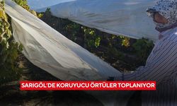 Sarıgöl’de koruyucu örtüler toplanıyor