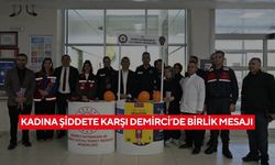 Kadına şiddete karşı Demirci’de birlik mesajı