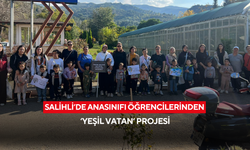 Salihli’de anasınıfı öğrencilerinden ‘Yeşil Vatan’ projesi