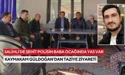 Salihli’de şehit polisin baba ocağında yas: Kaymakam Güldoğan’dan taziye ziyareti