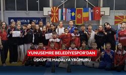 Yunusemre Belediyespor’dan Üsküp’te madalya yağmuru