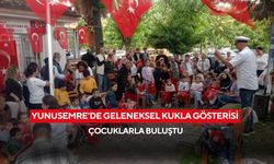 Yunusemre’de geleneksel kukla gösterisi çocuklarla buluştu