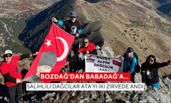 Bozdağ’dan Babadağ’a… Salihlili dağcılar Ata’yı iki zirvede andı