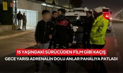 15 yaşındaki sürücüden film gibi kaçış: Gece yarısı adrenalin dolu anlar pahalıya patladı