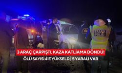 3 araç çarpıştı, kaza katliama döndü! Ölü sayısı 4’e yükseldi, 5 yaralı var