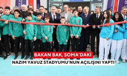 Bakan Bak, Soma’daki Nazım Yavuz Stadyumu’nun açılışını yaptı