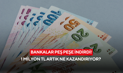 Bankalar peş peşe indirdi: 1 milyon TL’nin aylık kazancı beklenenden çok düştü