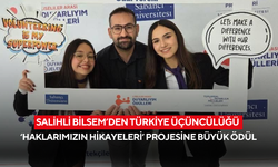 Salihli BİLSEM’den Türkiye Üçüncülüğü ‘Haklarımızın Hikayeleri’ projesine büyük ödül