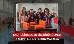 Salihlili kızlar Manisa’da zirvede: Bilek güreşinde 7 madalya kazandılar