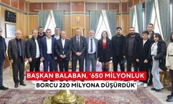 Başkan Balaban, ‘650 milyonluk borcu 220 milyona düşürdük’