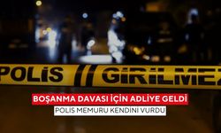 Boşanma davası için adliye geldi: Polis memuru kendini vurdu