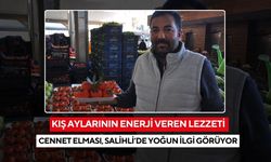 Kış aylarının enerji veren lezzeti cennet elması, Salihli’de yoğun ilgi görüyor
