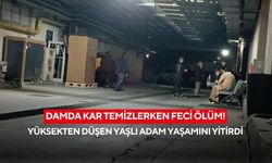 Damda kar temizlerken feci ölüm! Yüksekten düşen yaşlı adam yaşamını yitirdi