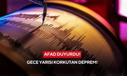 AFAD duyurdu, gece yarısı korkutan deprem!