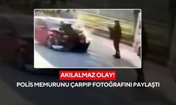 Eşi görülmemiş olay! Polise çarpıp kaçtı, sonra sosyal medyada paylaştı!