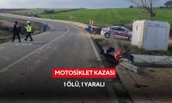 Motosiklet kazası can aldı: 1 ölü, 1 yaralı