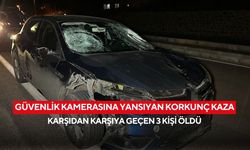 Güvenlik kamerasına yansıyan korkunç kaza: Karşıdan karşıya geçen 3 kişi öldü