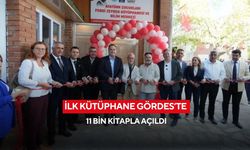İlk kütüphane Gördes’te 11 bin kitapla açıldı