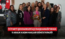 İYİ Parti Şehzadeler İlçe Başkanlığı’ndan 5 Aralık Kadın Hakları Günü etkinliği