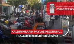 Kaldırımların paylaşım sorunu... Yürümek bile imkânsız hale geldi!