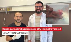 Kopan parmağını buzda sakladı, 600 kilometre yol geldi: 14 saat sonra mucize