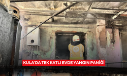 Kula’da tek katlı evde yangın paniği