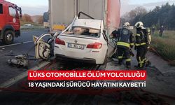Lüks otomobille ölüm yolculuğu: 18 yaşındaki sürücü hayatını kaybetti