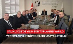 Salihli OSB’de yılın son toplantısı yapıldı: Yatırımlar ve yeni projeler masaya yatırıldı