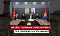 Manisa’da depremde hasar Gören Paşa Camii yeniden ayağa kalkıyor