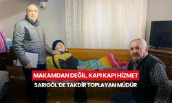 Sarıgöl’de örnek kamu hizmeti! Nüfus müdürü resmi işlemleri evlerde yapıyor