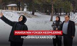 Manisa’nın yüksek kesimlerine mevsimin ilk karı düştü